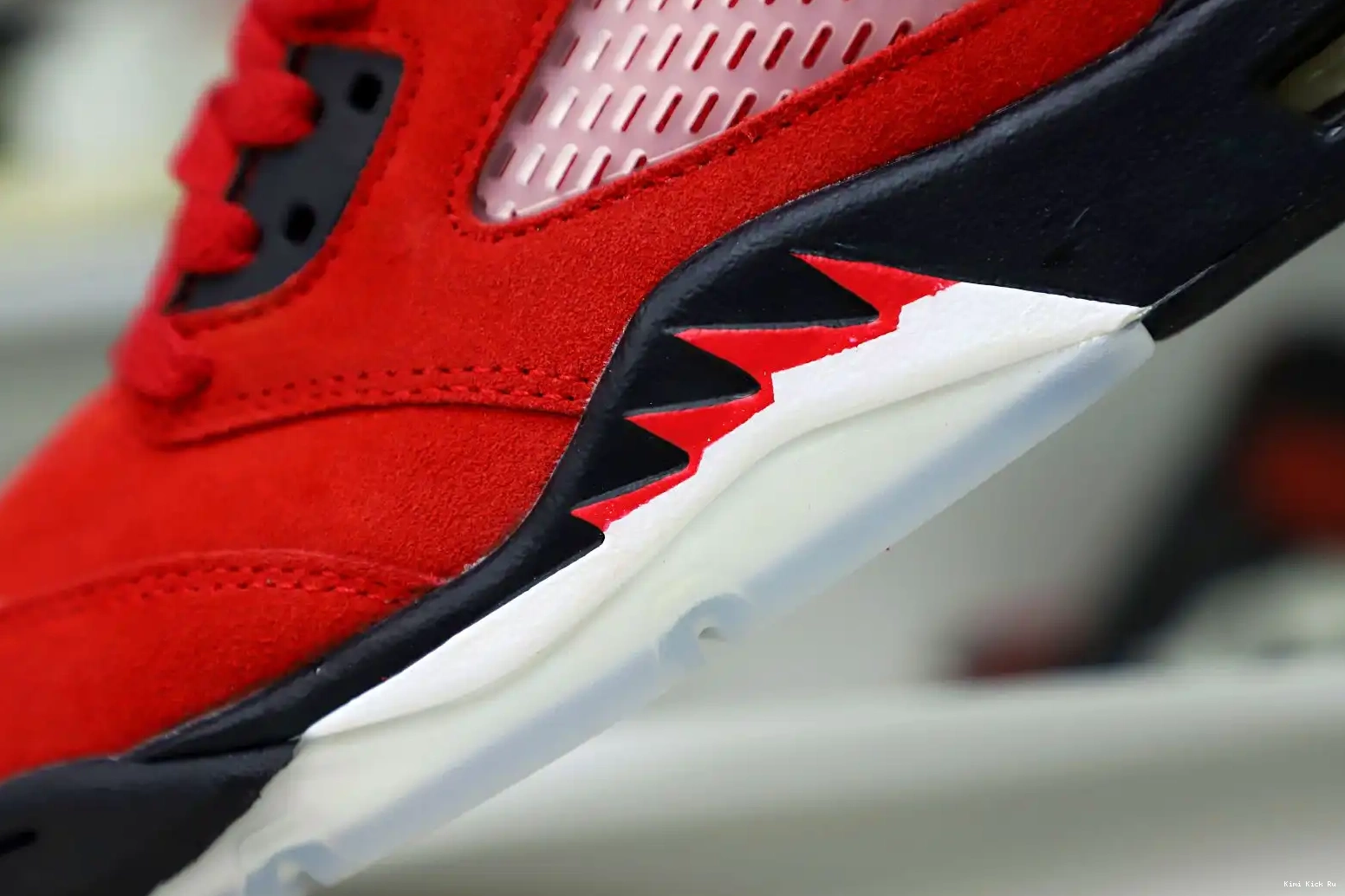 SUEDE RAGING Kimikick RETRO BULL AIR 5 JORDAN RED 0819